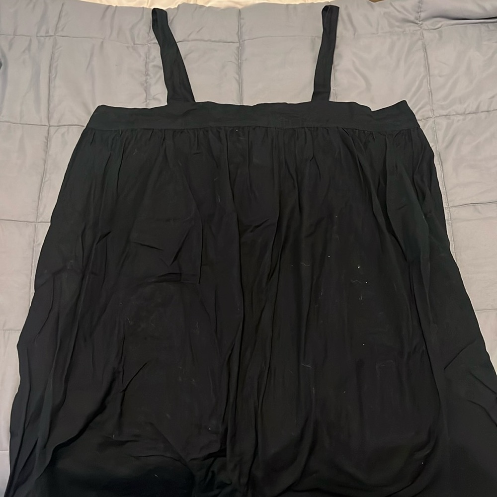 Black flowing loose dress